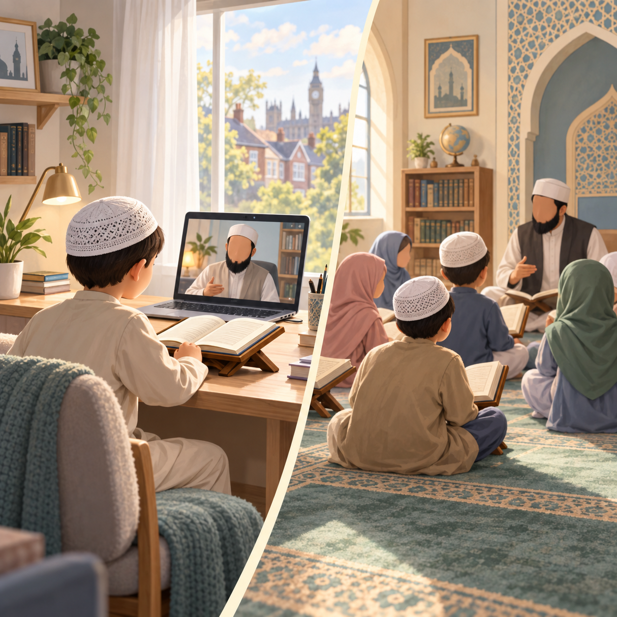 Online Quran vs Local Madrasa UK
