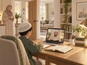 Safe online Quran Academy for Kids UK lesson at home
